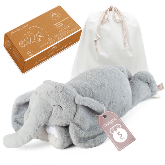 5 lbs Elephant Plush for Calming Cozy Comfort ( PRE ORDER )