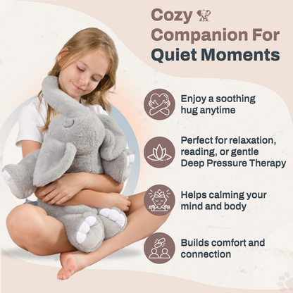 5 lbs Elephant Plush for Calming Cozy Comfort ( PRE ORDER )