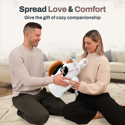 Weighted Stuffed Animals 20" | 5 lbs Calico Cat Plush for Calming Cozy Comfort