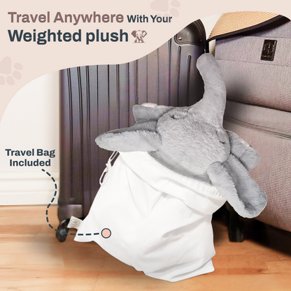 5 lbs Elephant Plush for Calming Cozy Comfort ( PRE ORDER )